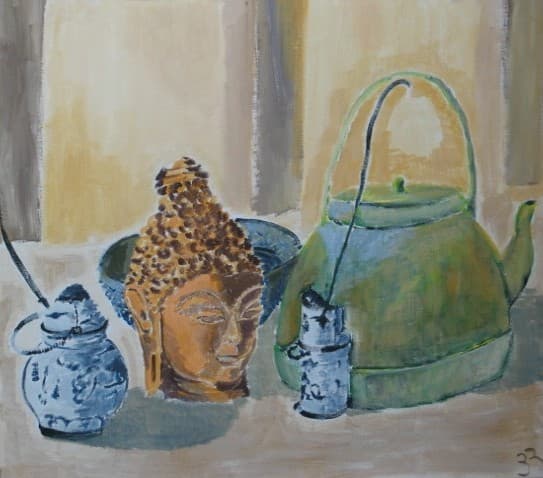 Boudha and pots